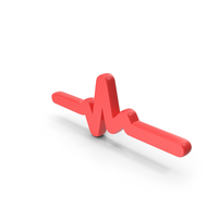 Red Heart Beat Pulse Symbol PNG & PSD Images