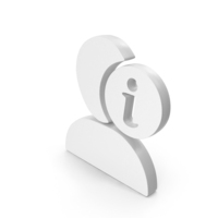 White User With Information Symbol PNG & PSD Images