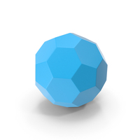 Blue Soccer Ball Basic Geometric Shape PNG & PSD Images