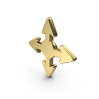 Arrows Showing Four Directions Symbol PNG & PSD Images