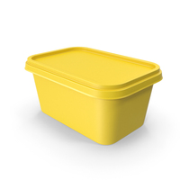 Food Container Yellow PNG & PSD Images