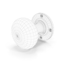 Door Knob Wireframe PNG & PSD Images