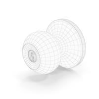 Door Knob With Keyhole Wireframe PNG & PSD Images