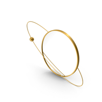 Gold Saturn Mirror PNG & PSD Images