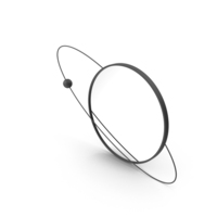 Black Saturn Mirror PNG & PSD Images