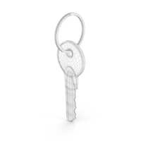 Door Key Wireframe PNG & PSD Images