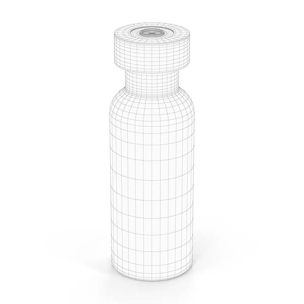 Vaccine Bottle Wireframe PNG & PSD Images