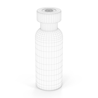 Vaccine Bottle Wireframe PNG & PSD Images