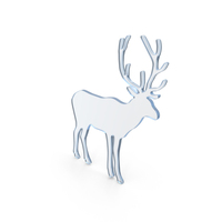 Deer Icon Glass PNG & PSD Images