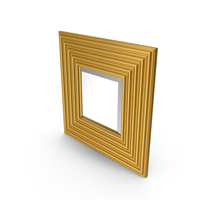 Gold Square Mirror PNG & PSD Images