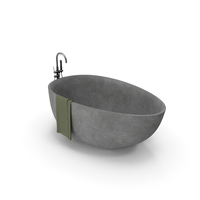 Bathtub With Standing Mixer Faucet PNG & PSD Images