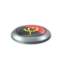 Angola Round Button Flag PNG & PSD Images