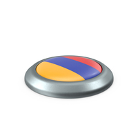 Armenia Round Button Flag PNG & PSD Images
