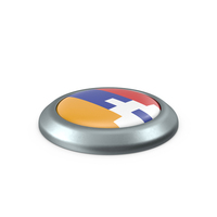 Artsakh Round Button Flag PNG & PSD Images
