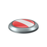 Austria Round Button Flag PNG & PSD Images