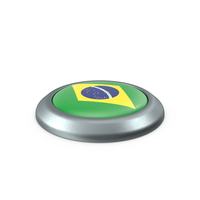 Brazil Round Button Flag PNG & PSD Images