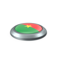 Burkina Faso Round Button Flag PNG & PSD Images