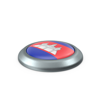 Cambodia Round Button Flag PNG & PSD Images