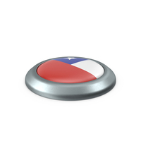 Chile Round Button Flag PNG & PSD Images