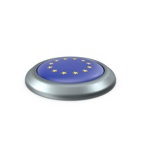 EU Round Button Flag PNG & PSD Images