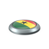 Ghana Round Button Flag PNG & PSD Images