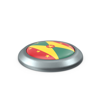Grenada Round Button Flag PNG & PSD Images