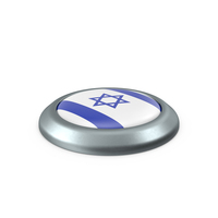 Israel Round Button Flag PNG & PSD Images