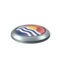 Kiribati Round Button Flag PNG & PSD Images