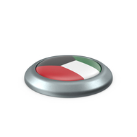 Kuwait Round Button Flag PNG & PSD Images