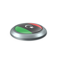 Libya Round Button Flag PNG & PSD Images