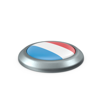 Luxembourg Round Button Flag PNG & PSD Images