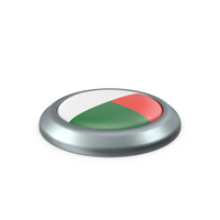 Madagascar Round Button Flag PNG & PSD Images