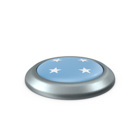 Micronesia Round Button Flag PNG & PSD Images