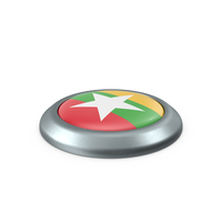 Myanmar Round Button Flag PNG & PSD Images