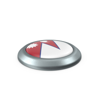Nepal Round Button Flag PNG & PSD Images