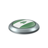 Norfolk Island Round Button Flag PNG & PSD Images