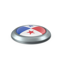 Panama Round Button Flag PNG & PSD Images
