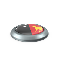 Papua New Guinea Round Button Flag PNG & PSD Images