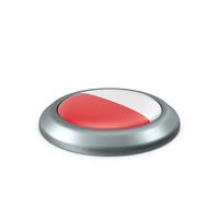 Poland Round Button Flag PNG & PSD Images