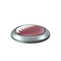Qatar Round Button Flag PNG & PSD Images