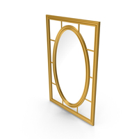 Gold Modern Mirror PNG & PSD Images