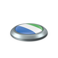 Sierra Leone Round Button Flag PNG & PSD Images