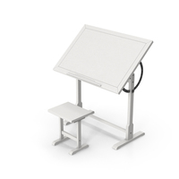 Draft Table And Stool PNG & PSD Images