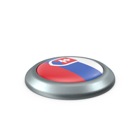 Slovakia  Round Button Flag PNG & PSD Images