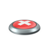 Switzerland Round Button Flag PNG & PSD Images