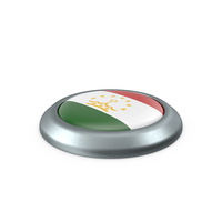 Tajikistan Round Button Flag PNG & PSD Images
