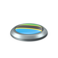 Tanzania Round Button Flag PNG & PSD Images