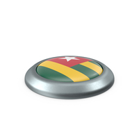 Togo Round Button Flag PNG & PSD Images
