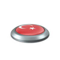 Turkey Round Button Flag PNG & PSD Images