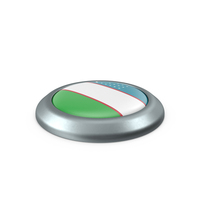 Uzbekistan Round Button Flag PNG & PSD Images